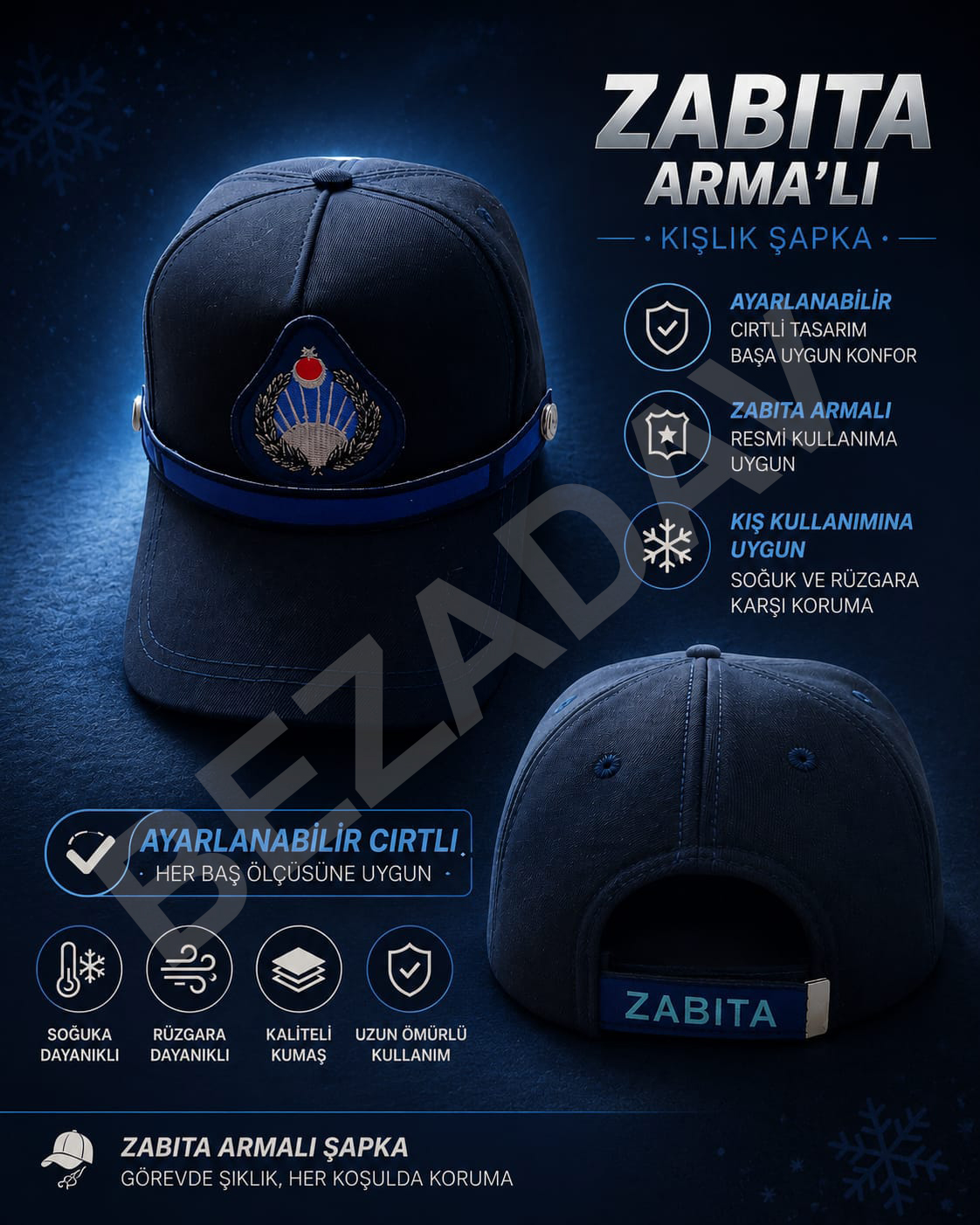 Zabıta Kışlık Şapka