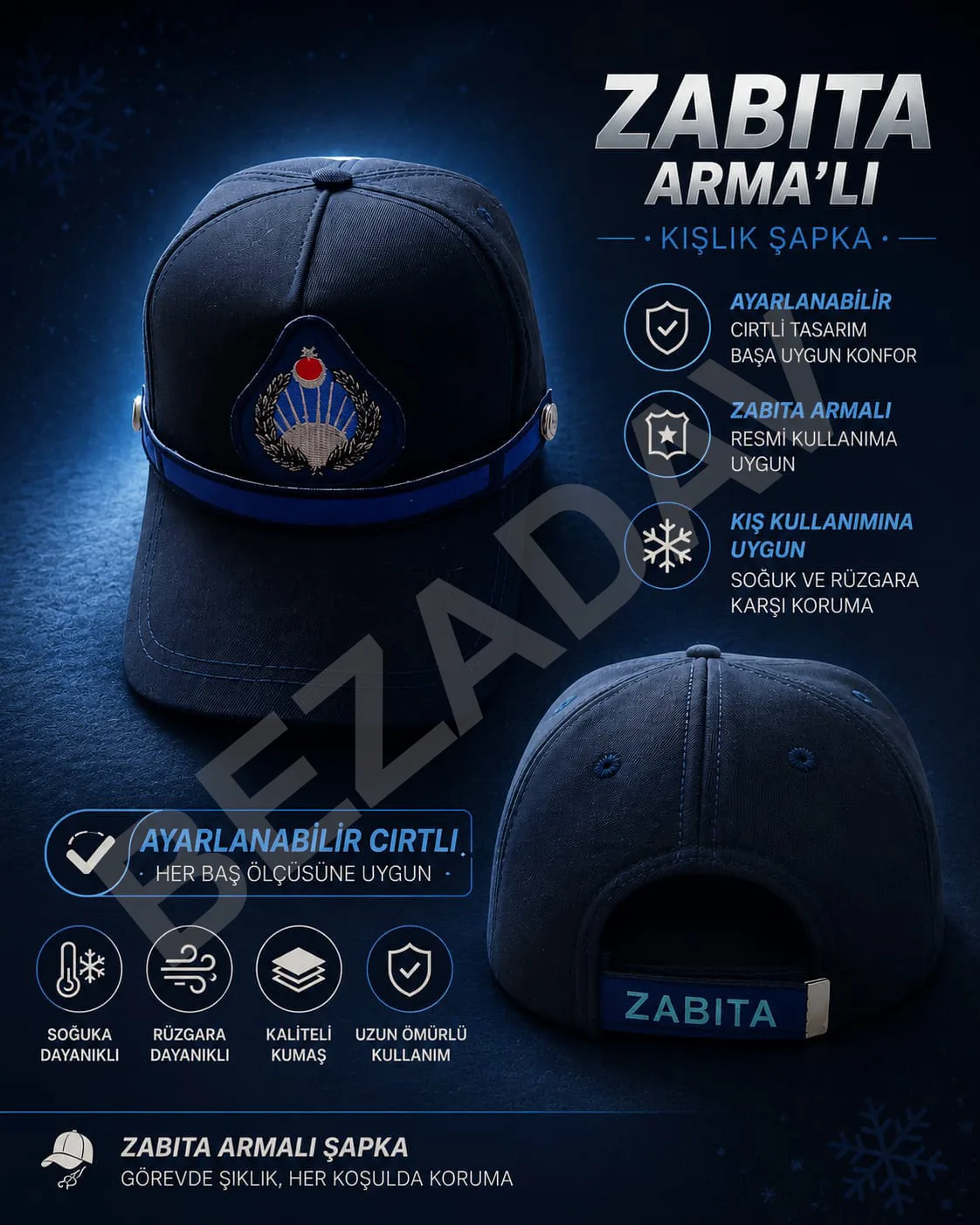 Zabıta Kışlık Şapka